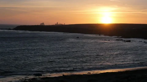 Piedras Point at Sunset Stock Footage 50267938