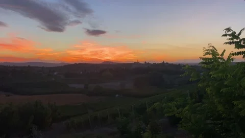 Piemonte at night 1 Stock Footage 209135063