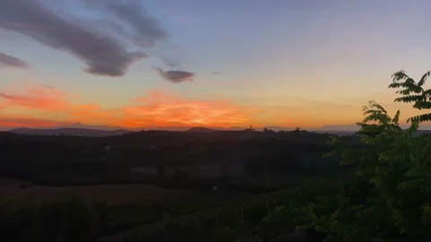 Piemonte at night 3 Stock Footage 209135123