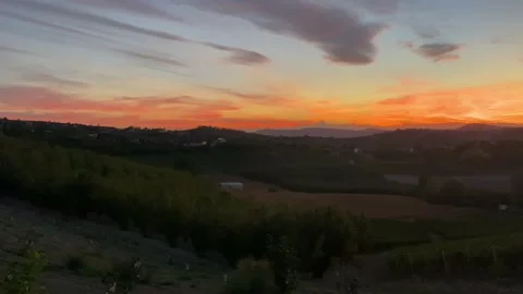 Piemonte at night 4 Stock Footage 209135242