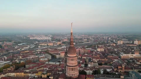 Piemonte, tracking shot of Novara Stock Footage 259650226