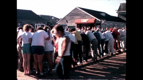 Pier 39 Crowd Stock Footage 276292211