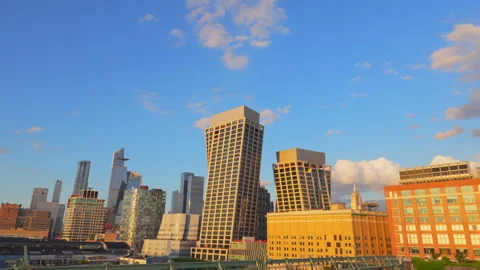 The Pier 57 Rooftop Park opened in spring on 2023 in New York City. Stock Footage 250108895