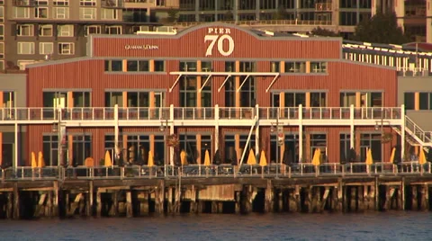 Pier 70 in Seattle Stock Footage 33604901