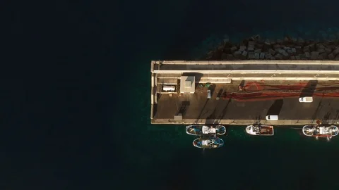 Pier aerial Stock Footage 91667381