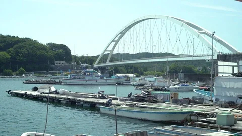 Pier and Bridge Stock Footage 95306494