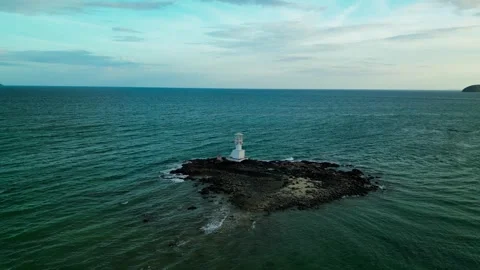 Pier and lighthouse. Stock Footage 273823541