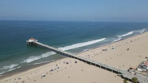 Pier and Ocean Stock Footage 166249532