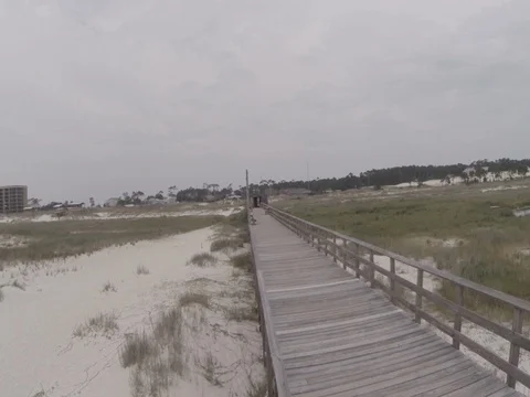 Pier on Beach 01 Видео 77613920