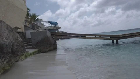 Pier at a beach Stock-Footage 74023749