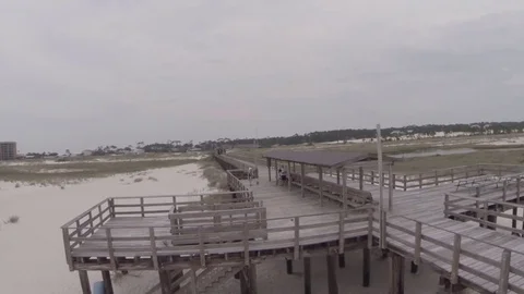 Pier on Beach Видео 78070352