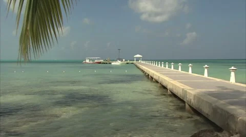 PIER IN THE CAYMANS Stock-Footage 6014289