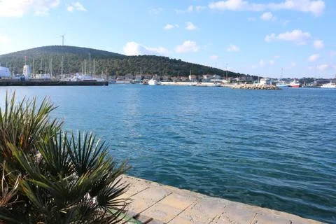 Pier in Cesme. 스톡 사진