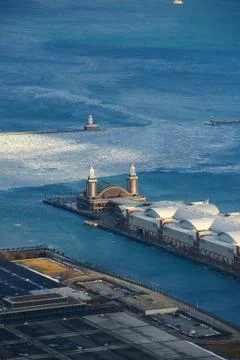 Pier in chicago Stock Photos