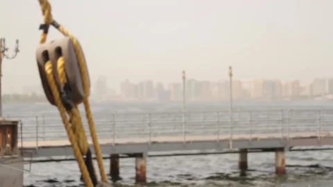 Pier in Dubai Stock Footage 150007297