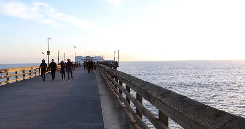 Pier during the sunset Stock Footage 101672901