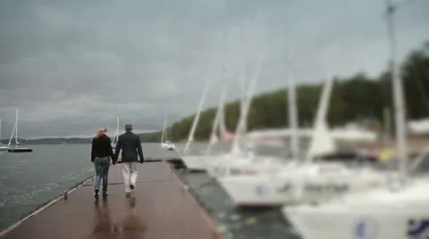 On pier Stock Footage 12292999