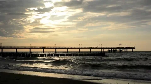 At the pier Stock Footage 47033311