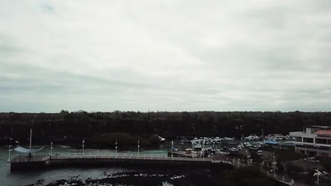 A pier in Galapagos, Ecuador Stock Footage 261459052