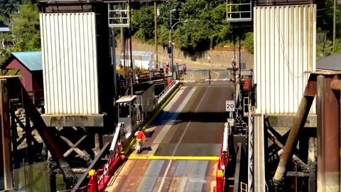 Pier Gate are Closed. 4k. Slow Motion. Stock Footage 157747658