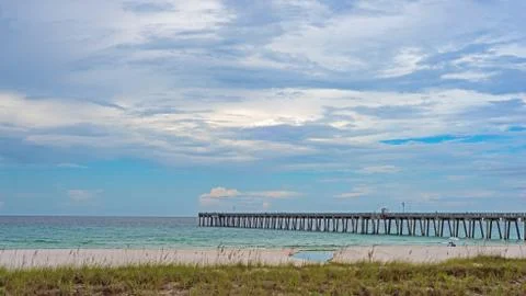 Pier on the Gulf Stock Photos
