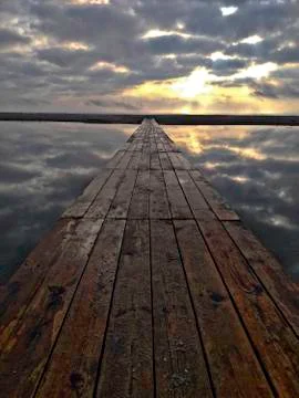 Pier in Hungary Stock Photos