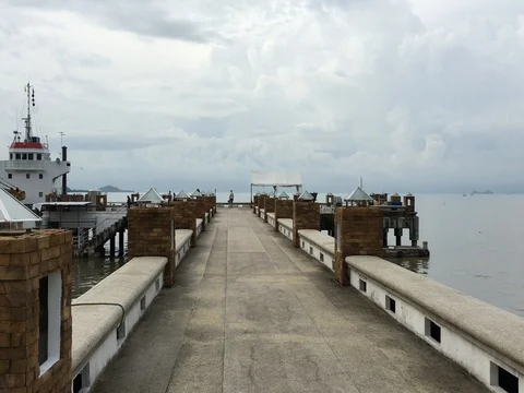 Pier on Koh Samui Stock Footage 71032102