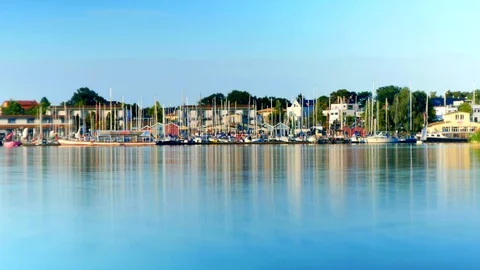 Pier On The Lake 스톡 동영상 108705822