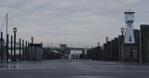 Pier Lights Stock Footage 44619644