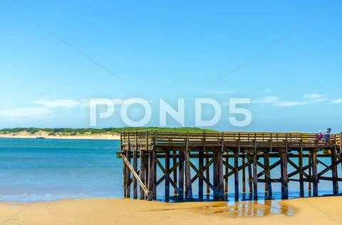 Pier at Lincoln City Stock Photos
