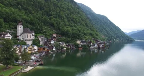 Pier in a mountain lake Stock Footage 125248850