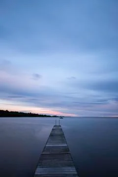 Pier into the Ocean Stock Photos