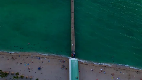 Pier Pan Up Stock Footage 87197462
