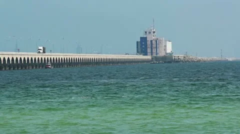Pier at Progreso Mexico 2555 库存影片 11476139