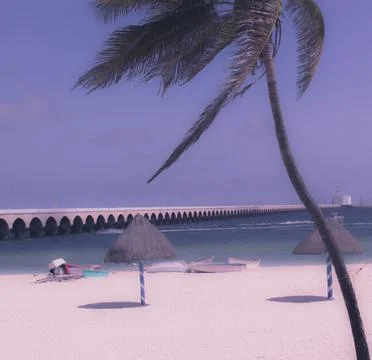 Pier of Progreso 스톡 사진
