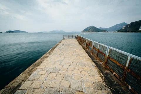 Pier at Repulse Bay, in Hong Kong, Hong Kong. Stock Photos