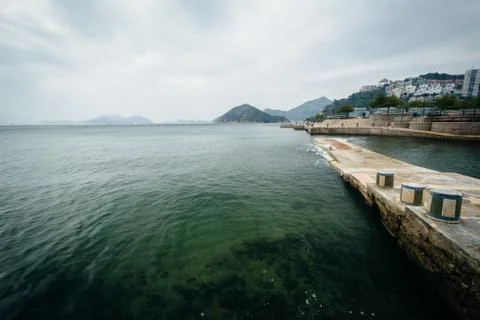 Pier at Repulse Bay, in Hong Kong, Hong Kong. Stock Photos