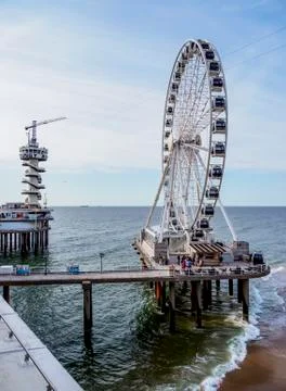 Pier in Scheveningen Stock Photos