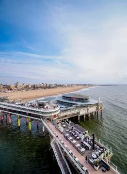 Pier in Scheveningen Stock Photos