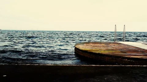 Pier on the sea Stock Footage 138551360