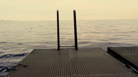 Pier on the sea Stock Footage 144012459