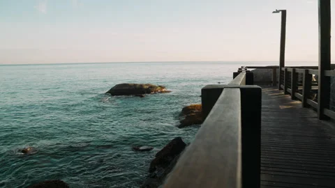 Pier in the sea Stock Footage 309724795