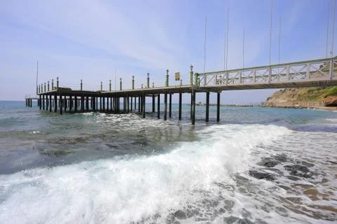 Pier on the sea Stock Photos