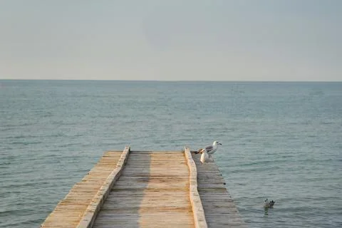 Pier on the sea Stock Photos