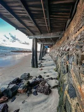 Pier by the Sea Stock Photos