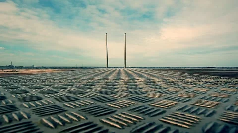 Pier on the sea,seascape with jetty Stock Footage 48926233