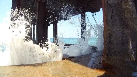 Pier slow motion Video stock 91891739