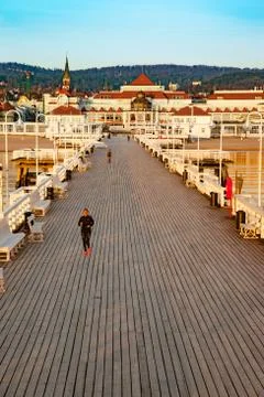 Pier in Sopot Stock Photos