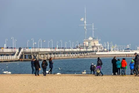 Pier in Sopot Stock Photos