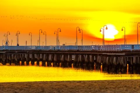 Pier in Sopot Stock Photos